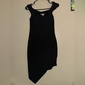Charlotte Russe Black Asymmetrical Dress
